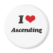 I Love Ascending Refrigerator Magnet