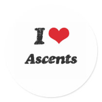 I Love Ascents Stickers