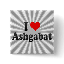 I Love Ashgabat, Turkmenistan Button