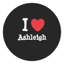 I love Ashleigh heart T-Shirt Stickers