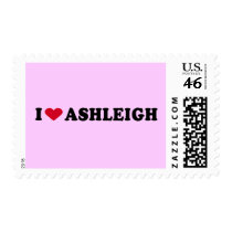 I LOVE ASHLEIGH POSTAGE STAMPS