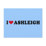 I LOVE ASHLEIGH POSTCARD