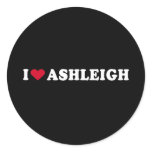 I LOVE ASHLEIGH STICKERS
