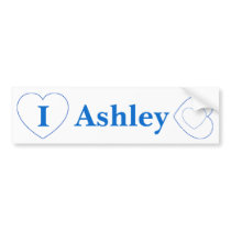 I Love Ashley (BpS) Bumper Stickers