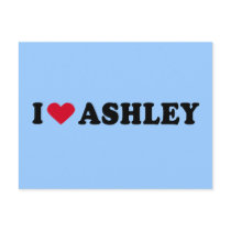 I LOVE ASHLEY POST CARD