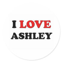 I Love Ashley Stickers
