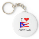 I Love Ashville Ohio Keychains