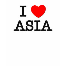 I Love Asia t-shirts