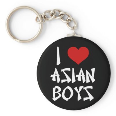 I Love Asian Boys Key Chains