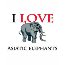 I Love Asiatic Elephants t-shirts by tshirtshirts I Love Asiatic Elephants t-shirts