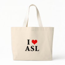 I Love ASL (1) bags