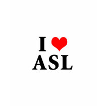 I Love ASL (1) t-shirts