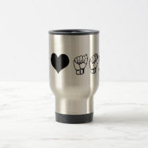 I Love ASL Travel Mug