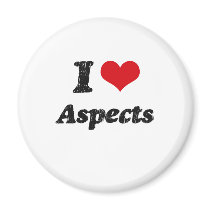 I Love Aspects Fridge Magnet