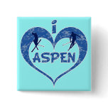 I Love Aspen Pinback Button