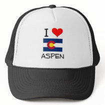I Love ASPEN Colorado Mesh Hat