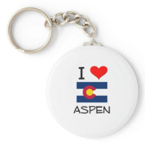 I Love ASPEN Colorado Key Chain