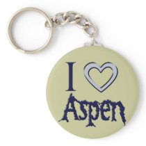 i love aspen keychains