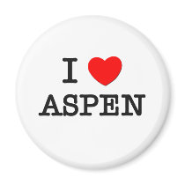 I Love Aspen Magnets