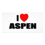 I Love Aspen Personalized Photo Card