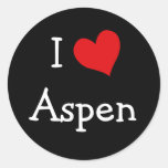 I Love Aspen Sticker
