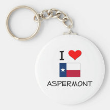 I Love Aspermont Texas Key Chain