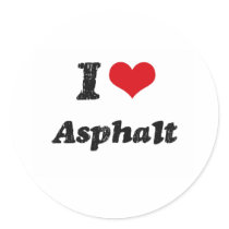 I Love Asphalt Stickers