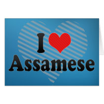 I Love Assamese Card