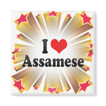 I Love Assamese Refrigerator Magnets