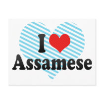 I Love Assamese Postcard