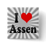 I Love Assen, Netherlands Button