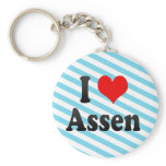 I Love Assen, Netherlands Key Chain