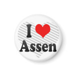 I Love Assen, Netherlands Refrigerator Magnet