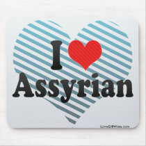 I Love Assyrian Mousepad