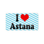 I Love Astana, Kazakhstan Personalized Address Labels