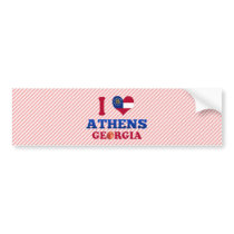I Love Athens, Georgia Bumper Sticker