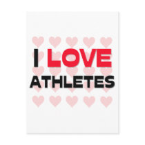 I LOVE ATHLETES postcards by professions I LOVE ATHLETES postcards
