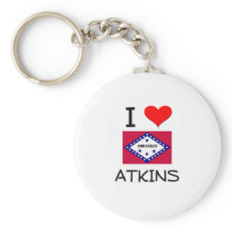 I Love ATKINS Arkansas Key Chain
