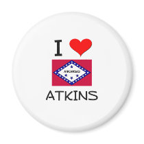 I Love ATKINS Arkansas Fridge Magnets