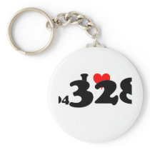 I Love Atkins Lane Keychain