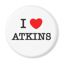 I Love Atkins Fridge Magnet