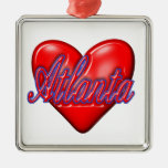 I Love Atlanta Christmas Ornament