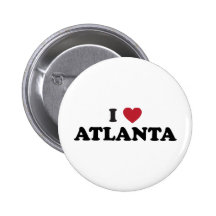 I Love Atlanta Georgia Pinback Button