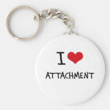I Love Attachment Key Chain