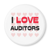 I LOVE AUDITORS MAGNETS
