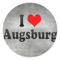 I Love Augsburg, Germany Stickers