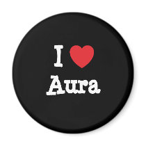 I love Aura heart T-Shirt magnets by funnycustomtshirts I love Aura heart T-Shirt magnets