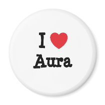 I love Aura heart T-Shirt magnets by funnycustomtshirts I love Aura heart T-Shirt magnets