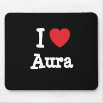 I love Aura heart T-Shirt mousepads by funnycustomtshirts I love Aura heart T-Shirt mousepads