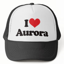 I Love Aurora hats by visualnewbie I Love Aurora hats